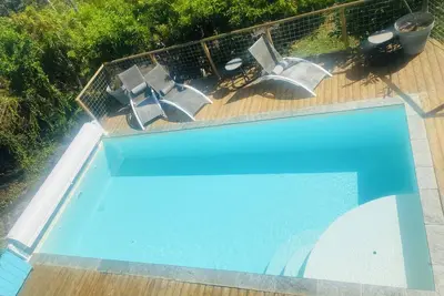 Image de Haut de la Kaz : vue océan, piscine & Spa