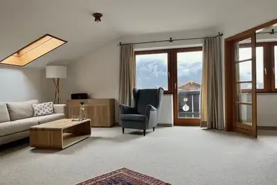 Comfortably furnished apartment Feuerabend on the top floor with a fantastic view