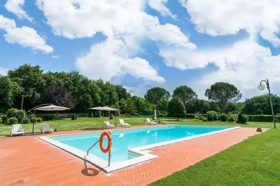 Image de Ferme avec vue sur la piscine