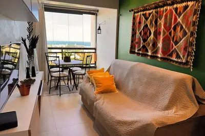 Flat 1km from Beach Park: Complete Leisure, Ac, Wifi and Parking