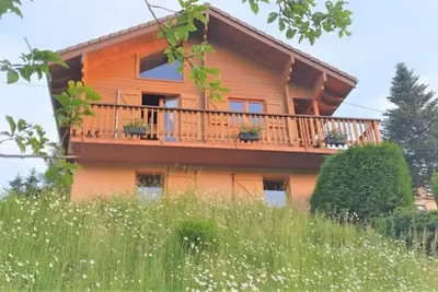 Image de Chalet en bois avec vue magnifique