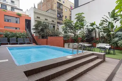 Image de Duplex tranquille avec terrasse privée dans le quartier de Gracia