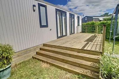 Image de Mobil-home Grand Confort 6p, 3 Ch, Terrasse, 200m Plage, Piscine, Fitness, Parking, Wifi Inclus