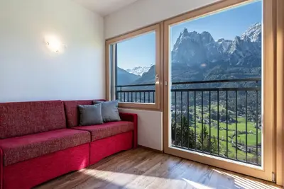 Image de Appartement de vacances 'Thusnelda A' avec vue sur les montagnes, balcon et Wi-Fi