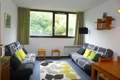 Image de À 200m des pistes de ski, 4ème étage, télévision, casier à ski, 25m², Flaine