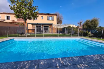 Image de Superbe villa proche plage clim piscine privée