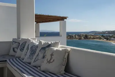 Image de Amazing Aiolos home with amazing sea view, 2' from Logaras sandy beach