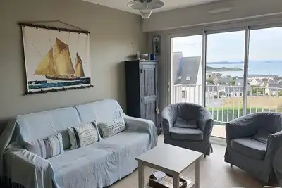 607 -Appartement sur les hauteurs d'Erquy avec vue
