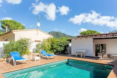 Image de Villa 'Sea Près des Golfs - Oleander' avec vue sur la montagne, piscine, Wi-Fi et terrasse
