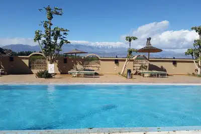 Image de Maisonnette avec terrace dans riad avec piscine et ferme