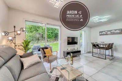Image de Le Green- Appartement avec jardin au bord du lac d’Annecy