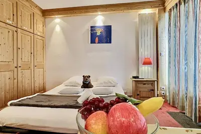 Image de À 50m des pistes de ski, 4ème étage, vue montagne, balcon, casier à ski, 30m², Tignes