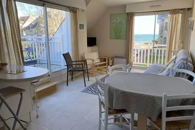 Appartement vue mer, décoré avec goût, pour 4 personnes, 1 chambre.