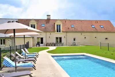 Image de Maison spacieuse, piscine privée, 10 à 19 p.