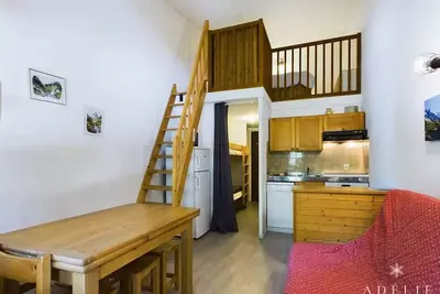 Image de Studio mezzanine rénové au pied des pistes