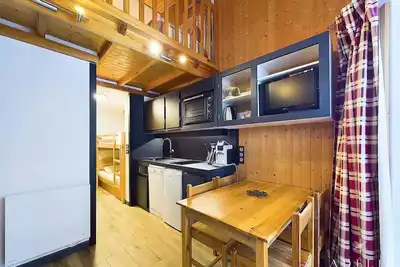 Image de Studio mezzanine style montagne à 80m des pistes