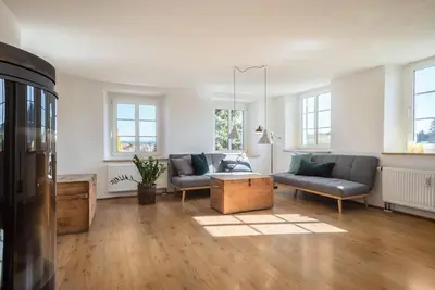 Image de Appartement 'Am Hopfengarten' avec vue sur les montagnes, jardin et Wi-Fi
