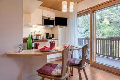 Image de Appartement \"Huberhof Gala\" avec vue sur les montagnes, jardin et Wi-Fi
