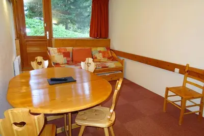 Image de Centre station, Rez-de-chaussée, vue sapins, télévision, 25m², Les Arcs