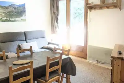 2 pièces cabine au pied des pistes résidence Perce-Neige
