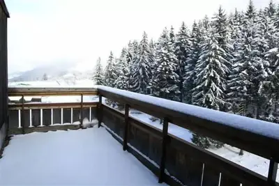 2 pièces cabine au pied des pistes résidence Sapins