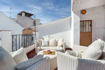 Image de \"Casa Linda\", avec vue montagnes, Wi-Fi, climatisation, balcon et terrasse.