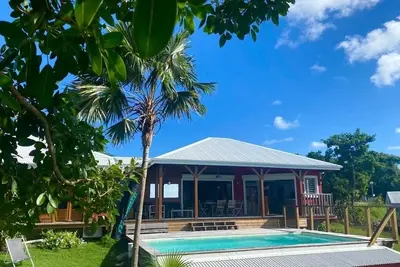 Image de Villa Vue sur mer 180 et Vue sur le spot de kitesurf de Bois Jolan