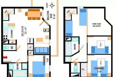 Image de Bona77 - Duplex pour 10 personnes au pied des pistes