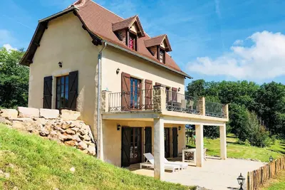Image de Beau studio avec grande terrasse et vue