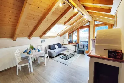 Image de Apartment Alpenliebe 60sqm, balcony, 2 bedrooms, living room, tiled stove, Wlan