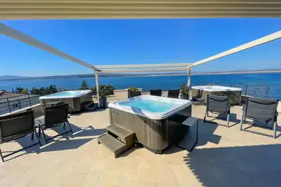 Image de Appartement de vacances Dramalj pour 1 - 8 personnes avec 2 chambres à coucher - Appartement de vaca