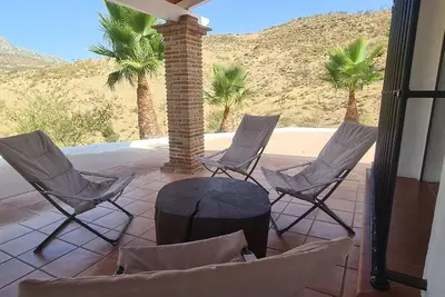 Rural house with view to the mountains in the surroundings of the Caminito del Rey