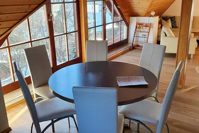 Image de Bergtraum holiday home - At 955 m above sea level, the clouds are very close and the slopes are in front of the door