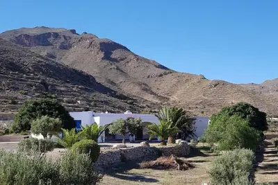 Image de Typical countryside house&terrace with panoramic village view on private land