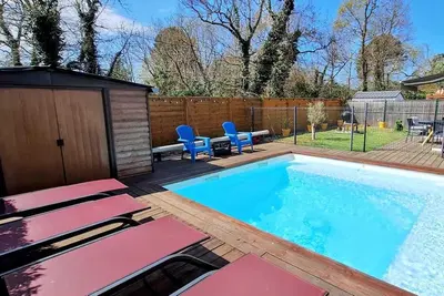 Image de Biscarosse bourg air-conditioned house with swimming pool /\nanimals admitted