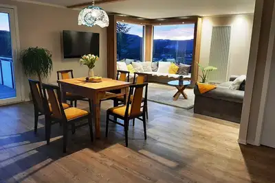 Image de House with large, fenced plot and fantastic view of the Werra valley