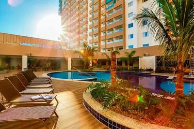 Image de Ótimo Apto com ar ao lado do Thermas dos Laranjais