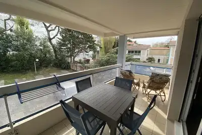 Image de Appartement à Arcachon: Plages et commerces à pied, balcon, parking, 4 couchages
