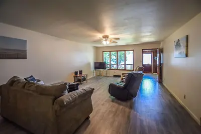 Image de Waterfront home on Portage Lake with lake-view deck & firepit