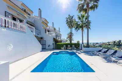 Lovely vacation home with amazing views and private pool | Townhouse Calahonda