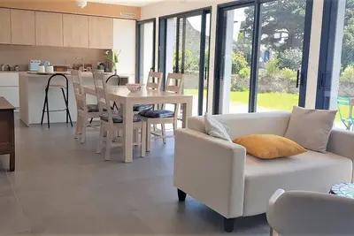 Maison 5 pièces 10 personnes  au calme à 300 m de la mer
