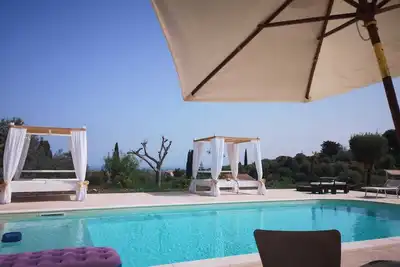 Villa with Pool surrounded by nature