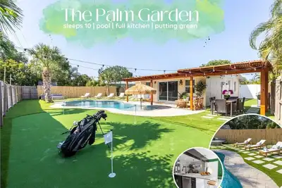 Image de The Palm Garden · Palm Beach Villa Retreat w Pool: Near Beach & Golf