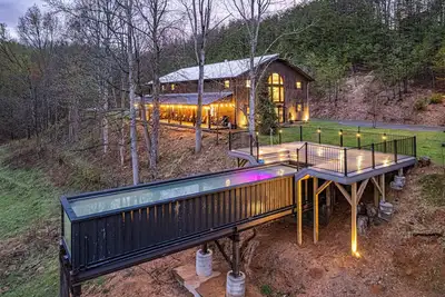 Image de Smoky Mtn. Barndominium | Container Pool, Hot Tub + Game Room