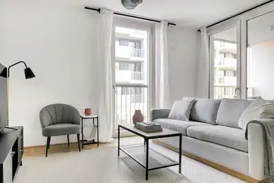 Image de Serene Leopoldstadt 2br w/ Loggia, Gym & Sauna, near U2, by Blueground