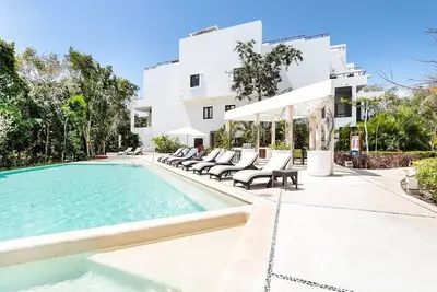 Cozy 2br Apartment with nice terrace! In Akumal!