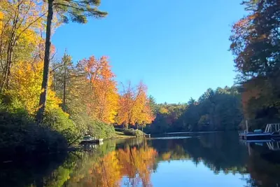 Serene Lakefront Cabin with Dock/Kayaks/Canoe & Fire Pit! !