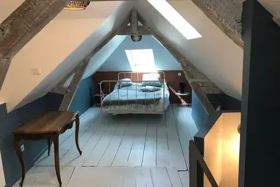 Image de Maison entière centre  ville avec jardin, 6 pers. classée 4 Etoiles. Box fermé.