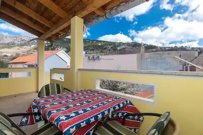 Image de Appartement de deux chambres prés de la plage Baska, Krk (A-19518-b)