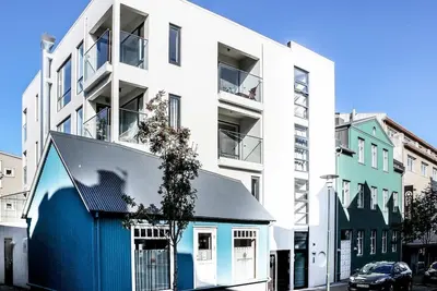 Stylish studio apartment with balcony downtown Reykjavik